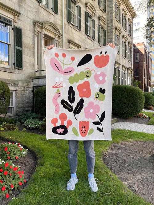 Equal Parts & Friends Garden Creatures Mini Blanket - Parkette.