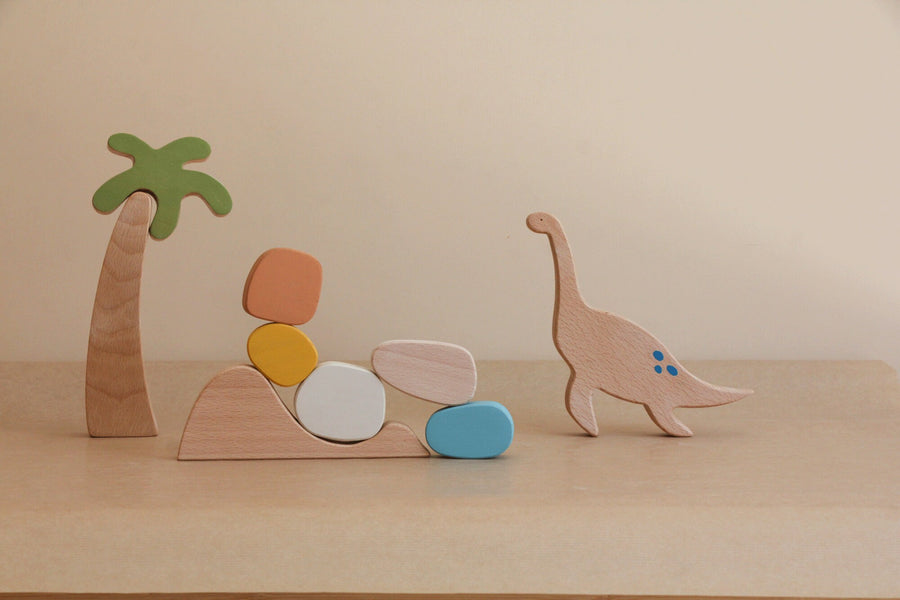 Plesiosaur Stacking Toy - Parkette.