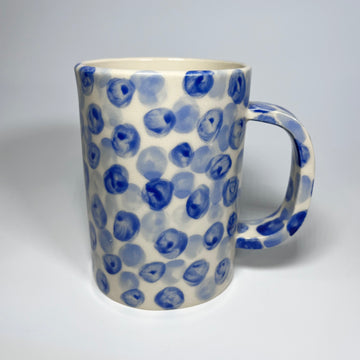 Blue Polka Dot Mug - Parkette.