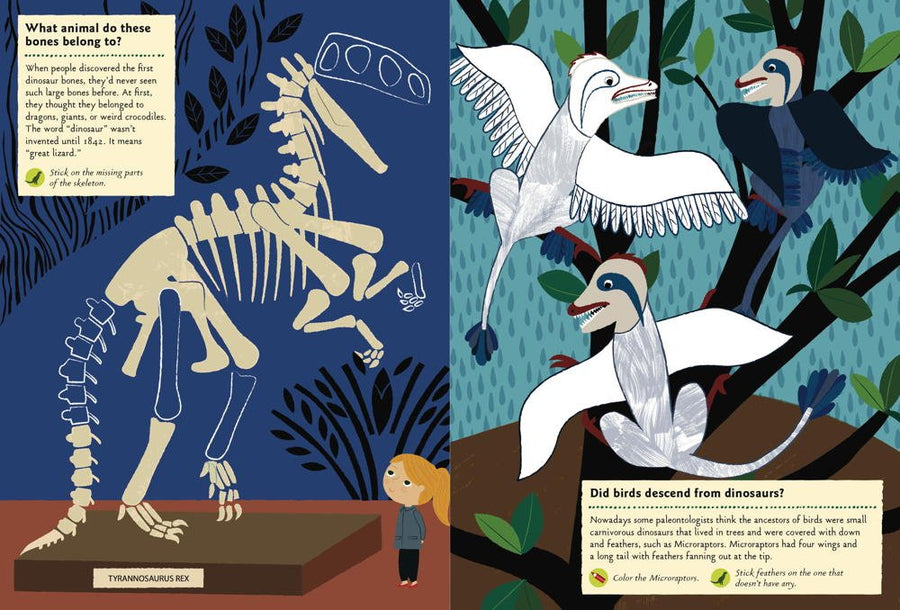 In The Age of Dinosaurs: My Nature Sticker Activity Book - Parkette.