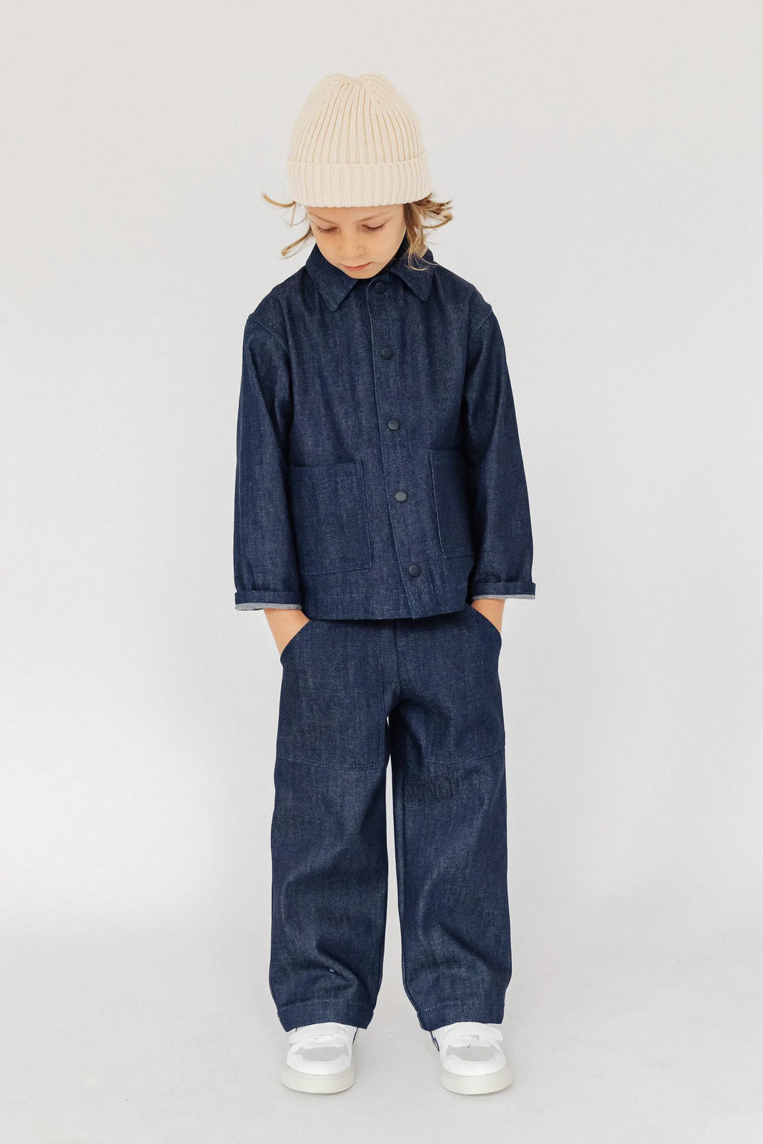 Indigo Wide Leg Jeans - Parkette.