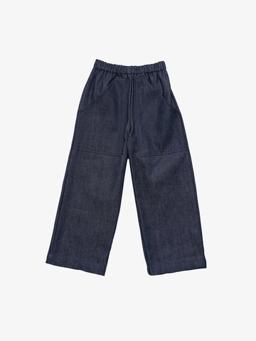 Indigo Wide Leg Jeans - Parkette.