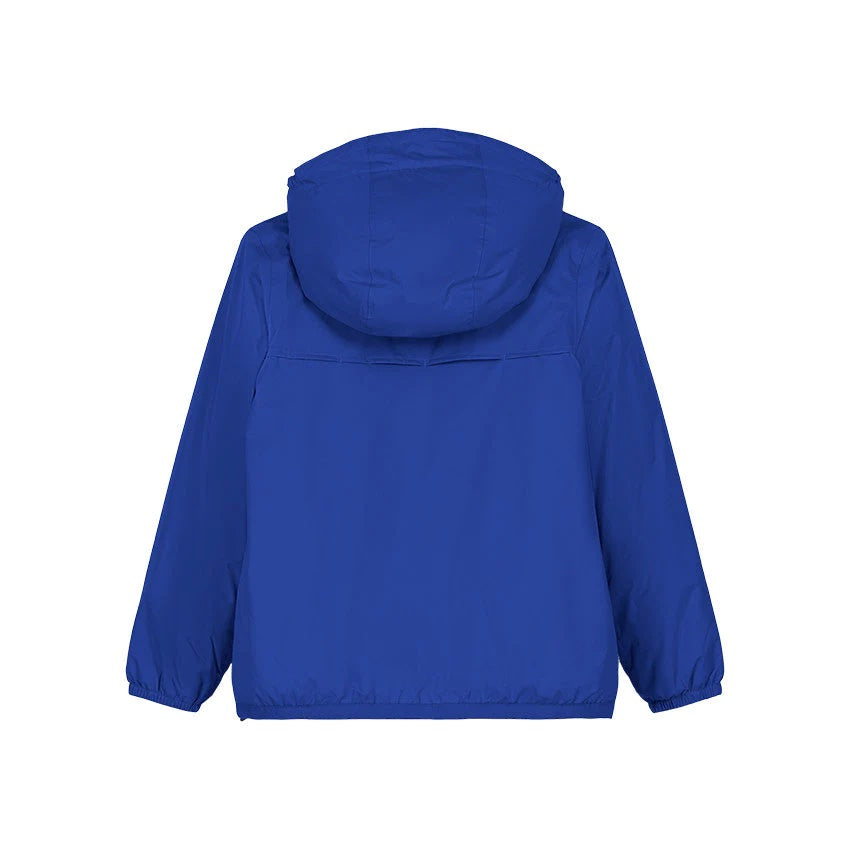 CLAUDE - KIDS PACKABLE FULL ZIP RAIN JACKET IN BLUE ROYAL MARINE - Parkette.