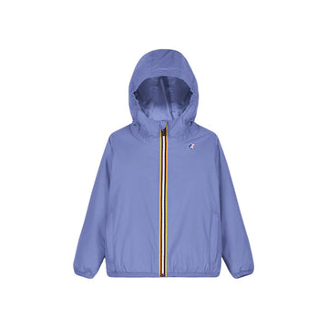 CLAUDE - KIDS PACKABLE FULL ZIP RAIN JACKET IN AZURE - Parkette.