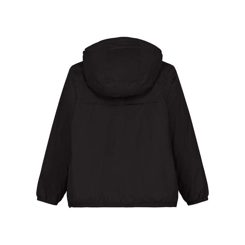 CLAUDE - KIDS PACKABLE FULL ZIP RAIN JACKET IN BLACK PURE - Parkette.