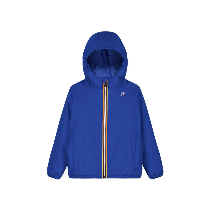 CLAUDE - KIDS PACKABLE FULL ZIP RAIN JACKET IN BLUE ROYAL MARINE - Parkette.