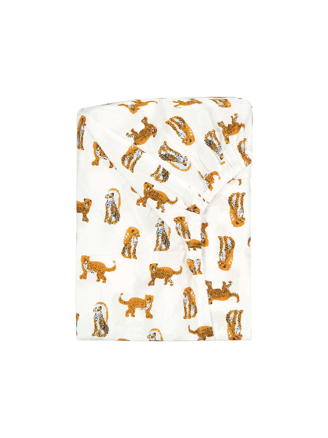 Yellow Jaguar Fitted Crib Sheet - Parkette.