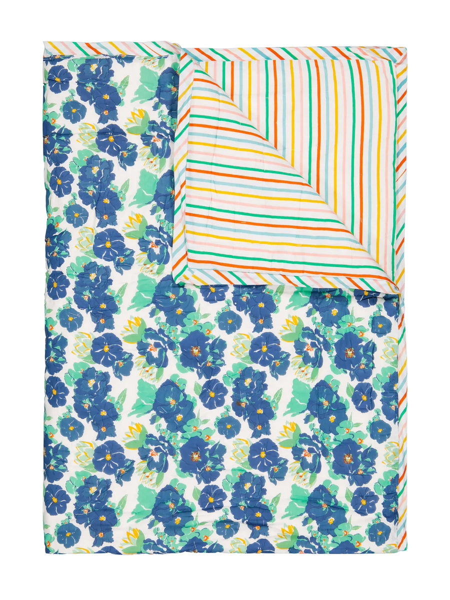 Reversible Hand-Quilted Blanket - Parkette.