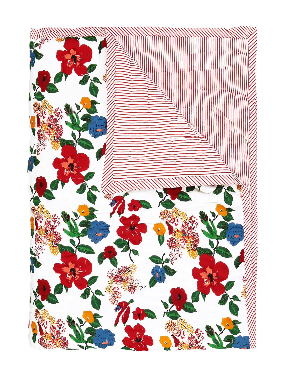 Reversible Hand-Quilted Blanket - Parkette.