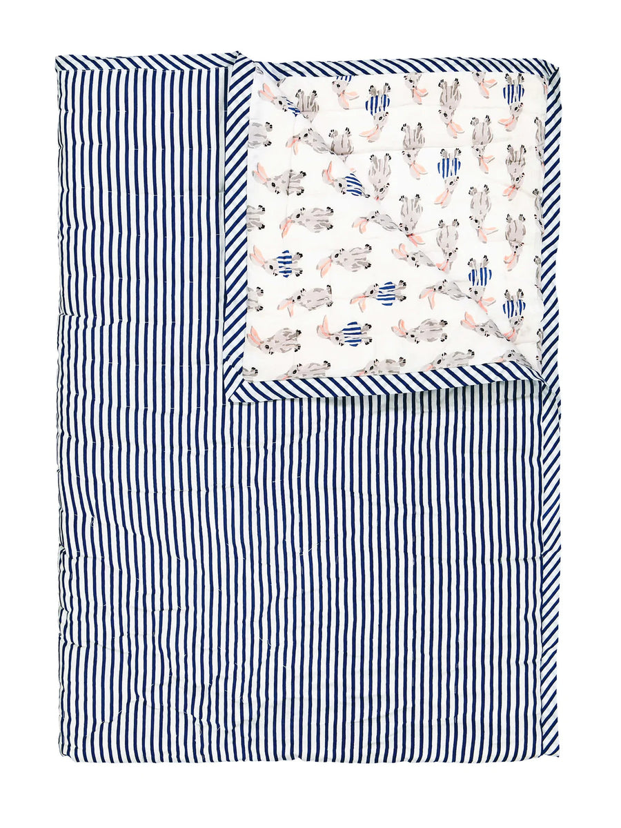 Reversible Hand-Quilted Blanket - Parkette.
