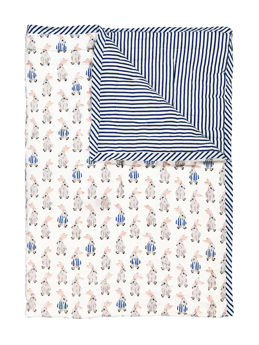 Reversible Hand-Quilted Blanket - Parkette.
