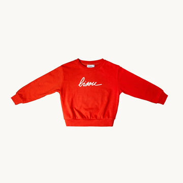 Red Bisou Sweatshirt - Parkette.