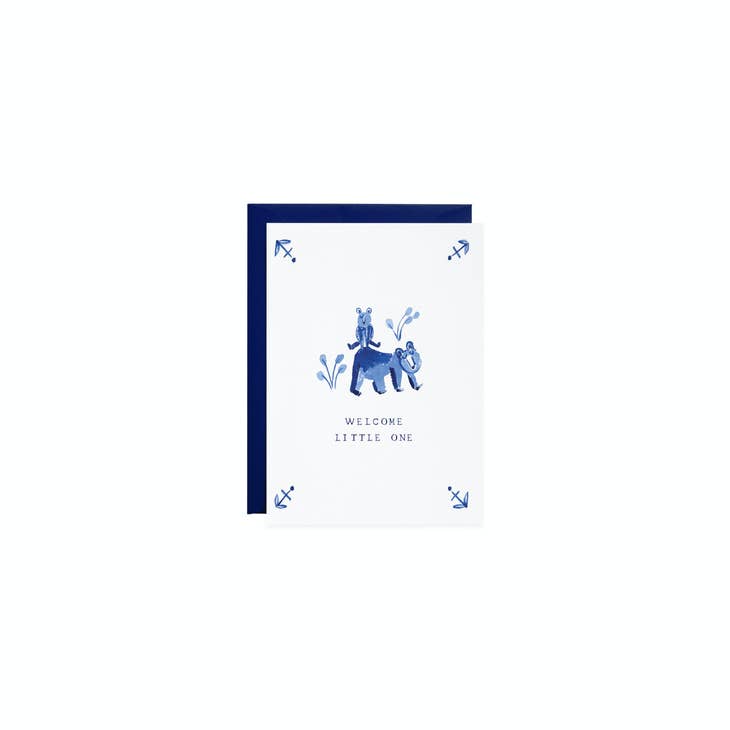 Welcome Little Bear Petite Card - Parkette.