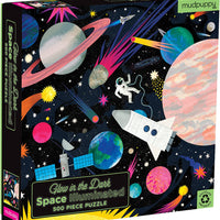 Space Illuminated 500 Piece Glow In The Dark Family Puzzle - Parkette.