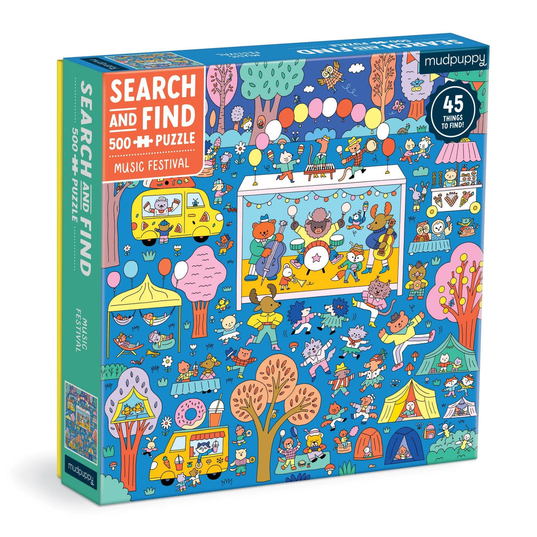 Search and Find Music Festival 500 Piece Puzzle - Parkette.