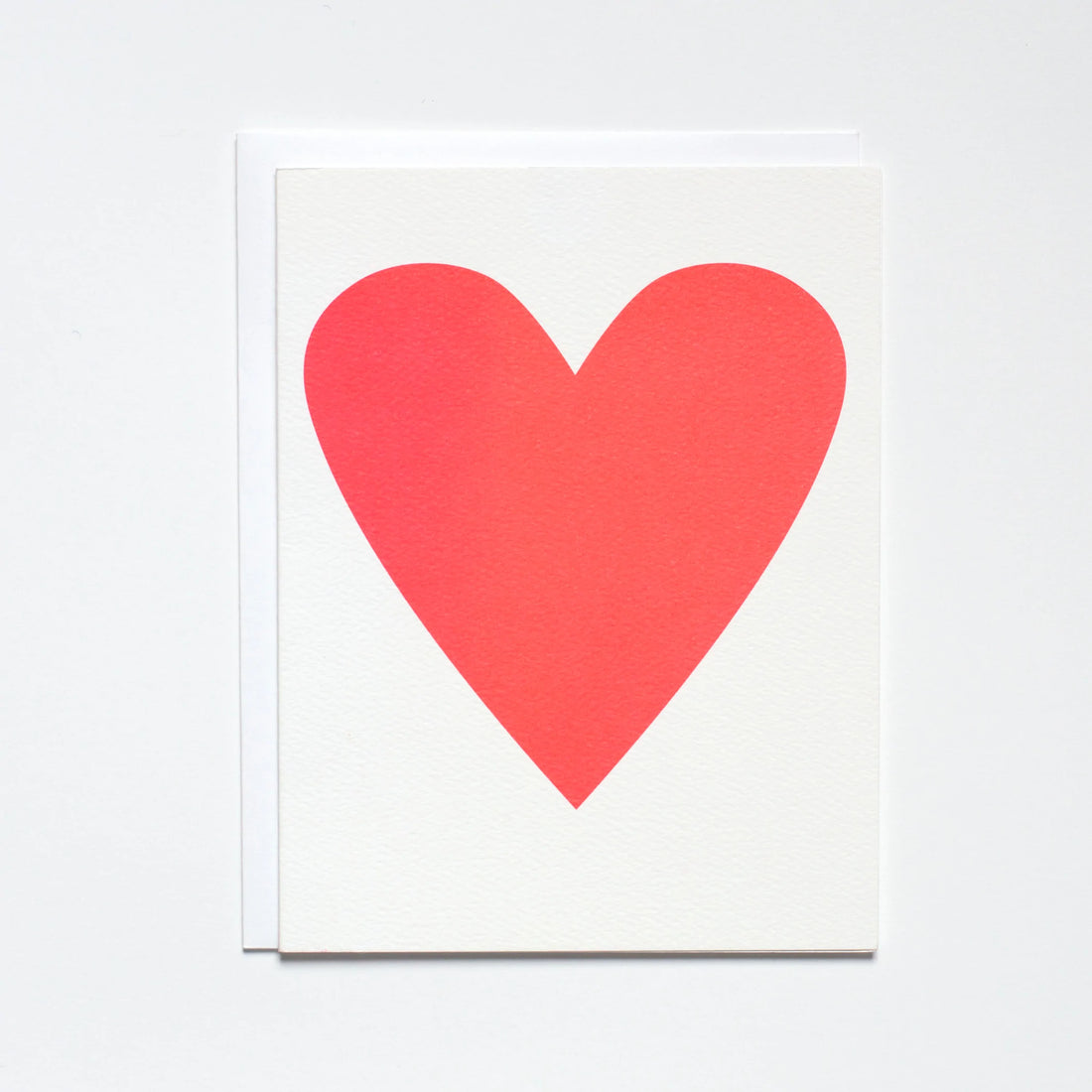 Neon Pink Heart Greeting Card - Parkette.