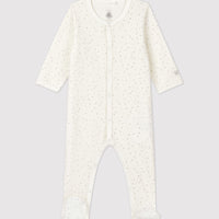Organic Cotton Velour Sleepsuit - Parkette.