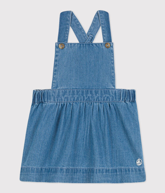 Sleeveless Light Denim Dress - Parkette.