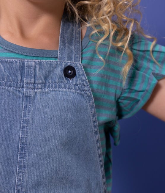 Light Denim Overall Dress - Parkette.
