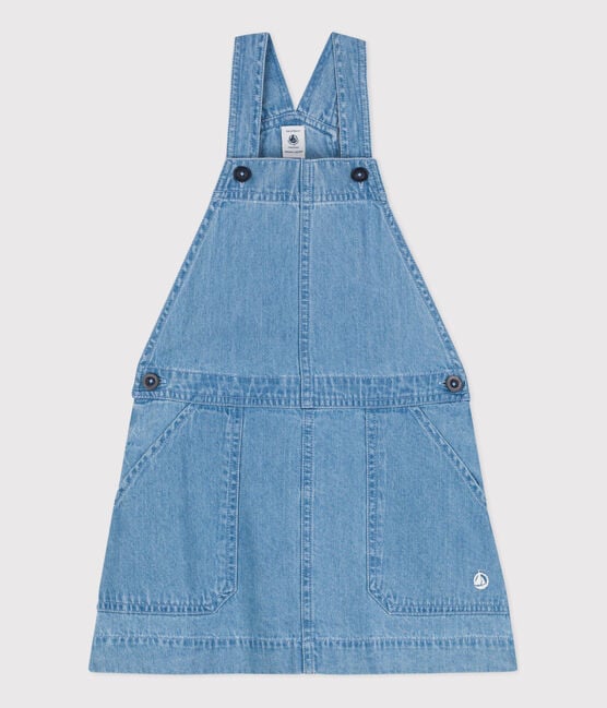 Light Denim Overall Dress - Parkette.