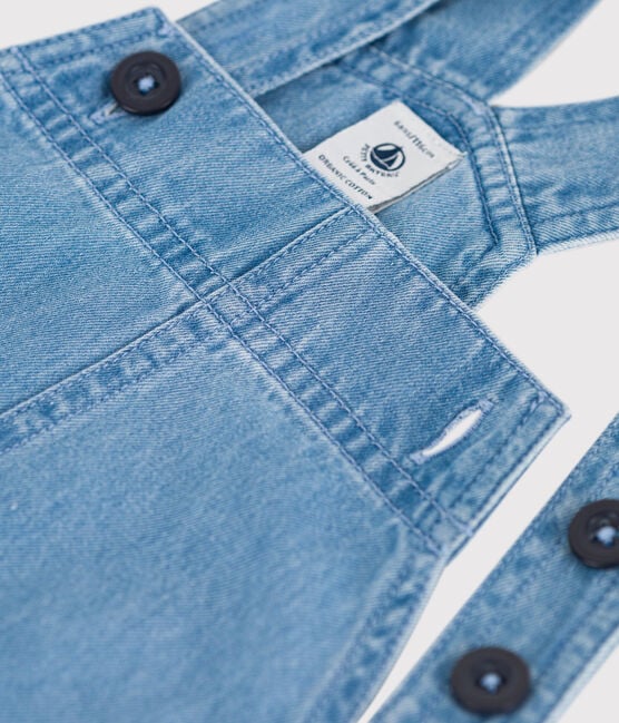 Light Denim Overall Dress - Parkette.