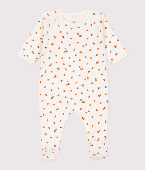 Orange Cotton Sleepsuit - Parkette.