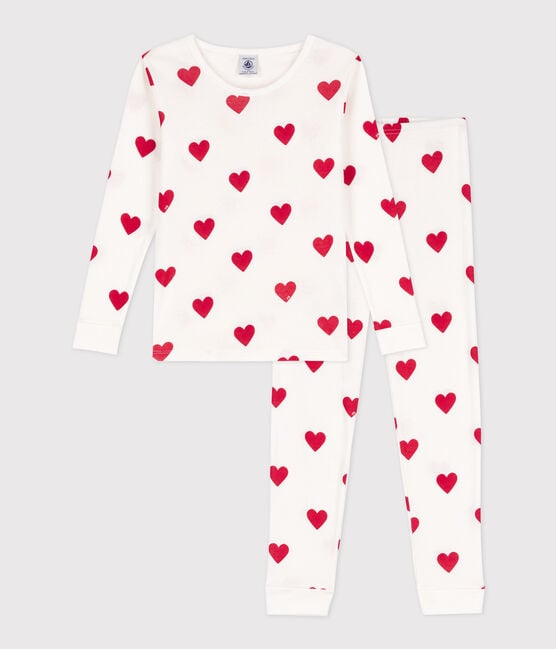 Snugfit Cotton Heart Print Pajamas - Parkette.