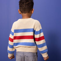 Stripy Cotton Pullover - Parkette.