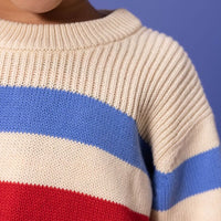 Stripy Cotton Pullover - Parkette.