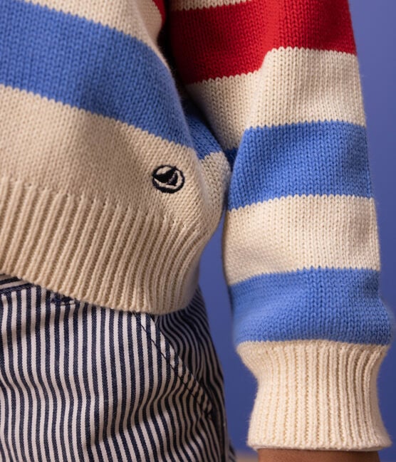 Stripy Cotton Pullover - Parkette.