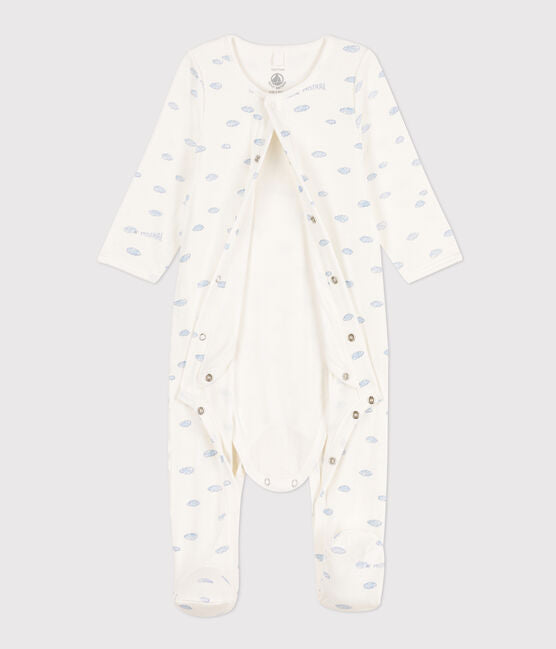 Tube Knit Cloud Patterned Bodyjama - Parkette.