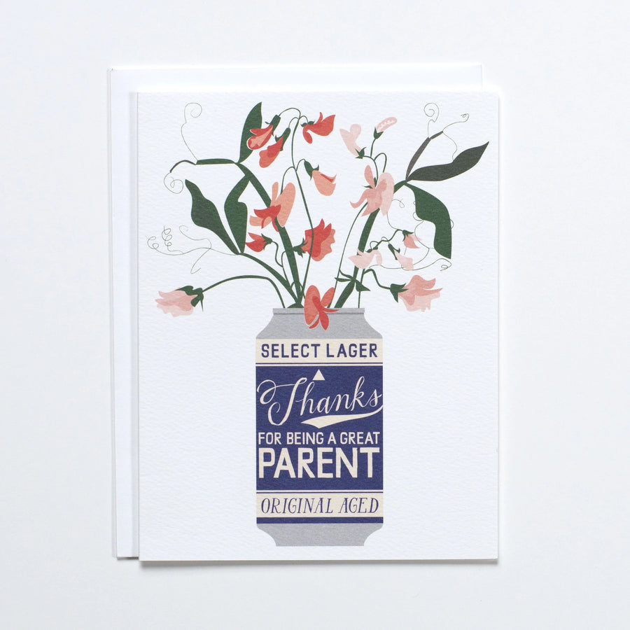 Thanks for Being a Great Parent Greeting Card - Parkette.