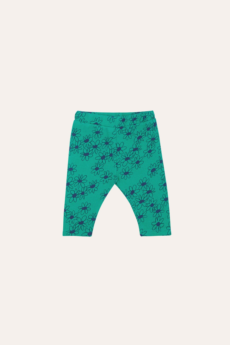 Green Daisies Baby Leggings - Parkette.