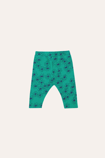 Green Daisies Baby Leggings - Parkette.