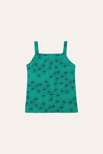 Green Daisies Tank Top - Parkette.