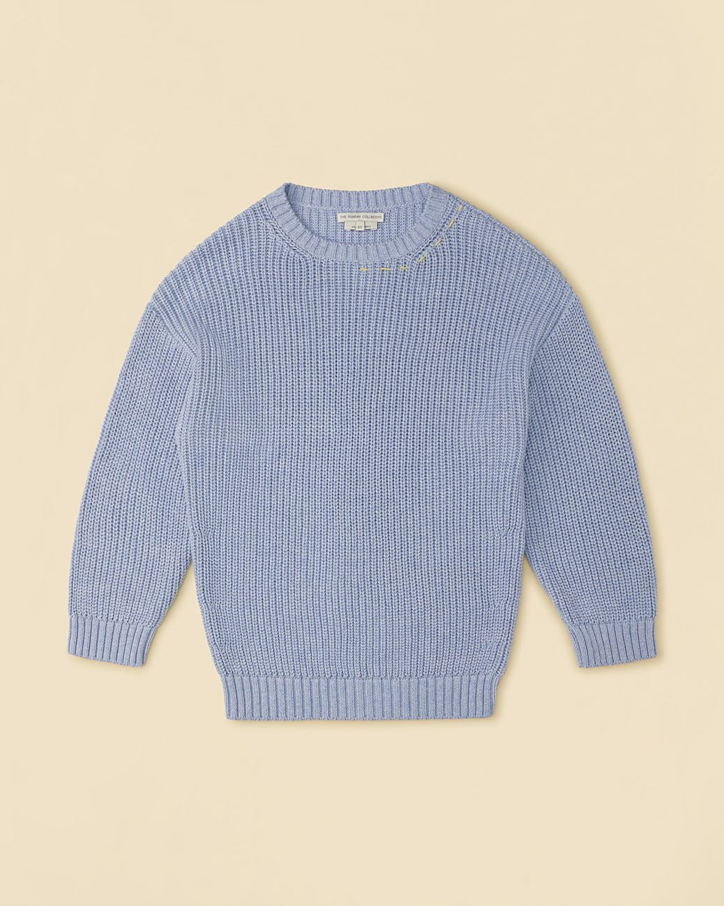 Sky Blue Melange Sweater - Parkette.